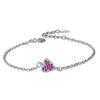 Pulsera para mujer estilo coreano pequeña fresca diamante pulsera de amor lindo en forma de corazón joyería de mano pulsera al por mayor para mujer