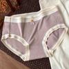 Ropa interior femenina fresca y cómoda sexy estudiante suave transpirable elástica transpirable algodón bragas de niña en stock cabello