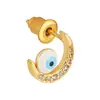 Pendientes de distrito Lu estilo INS lindos geométricos ojos de luna azul pendientes de personalidad de nicho pendientes nuevos para mujer suministro transfronterizo
