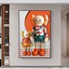Kaws pintura colgante marca de moda oso violento sala de estar sofá pintura de piso mural moderno minimalista pasillo pintura decorativa estudio en vivo