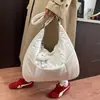 Bolso de Hombro Ligero con Pliegues Estilo Coreano para Mujer, Bolso Tote Casual de Gran Capacidad para Otoño e Invierno, Bolso Cruzado Versátil y Elegante para el Trabajo