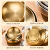 Tazón de Fideos Fríos de Acero Inoxidable estilo Coreano Comercial Dorado de Doble Capa para Polvo de Caracol Tazón para Bibimbap Especial Grueso de Acero Inoxidable Anti-caída Anti-escaldaduras