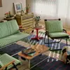 Cojín Portátil Casual Impermeable y Resistente al Sol Personalizable para Exteriores de Todas las Estaciones con Rayas para Patio Balcón Sillón Sofá