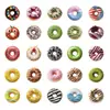 50 Peças de Adesivos de Rosquinha, Criativos de Desenho Animado para DIY de Capa de Celular, Caderno e Diário