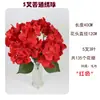 5 Flores de Hortensia Artificiales para Decoración, Flores de Seda para Arreglo de Techo en Salones de Ceremonias, Flores Falsas para Decoración de Bodas y Decoración del Hogar