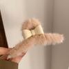 Pinza de Pelo de Felpa para Otoño e Invierno, Elegante Pinza de Tiburón Grande Estilo Coreano para la Parte Posterior de la Cabeza, Nuevo Accesorio para el Cabello para Mujer 2026