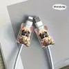 Bulldog Francês Bebendo Chá de Leite Protetor de Cabo de Dados Popular Mais Recente Adequado para Proteção de Porta Tipo-C/Carregamento