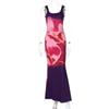 Ropa de Mujer Amazon 2025 Verano Nueva Moda Estampado Chica Caliente Sexy Vestido de Tirantes Descubierto al por Mayor
