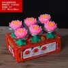 Velas de Linterna de Loto, Velas de Loto, Cera de Loto, Lámparas que Cumplen Deseos, Linternas Flotantes de Loto Rojas de Aceite de Mantequilla, Linternas de Loto para Pedir Deseos, Wholesale