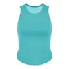 Chaleco de Yoga sin Mangas a Prueba de Golpes de Alta Resistencia, Sujetador Deportivo Todo en Uno para Mujer, Ropa Exterior Ajustada, Sujetador de Fitness para Correr con Pliegues