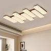 Luz Principal da Sala de Estar 2025 Novo Estilo Sala de Estar Alto Padrão Simples Moderno Quarto Atmosférico Elegante Grão de Madeira Estudo Luz de Teto