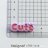 Cor dos desenhos animados toybaby inglês diy resina jóias acessórios hairpin chaveiro crianças materiais artesanais