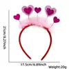 Amazon Diadema Día de San Valentín Tocado de Pluma Roja Suministros para Fiesta de Bodas Diadema de Polvo Dorado Amor Pasador Accesorios para el Cabello