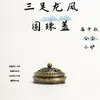 Dragon de Tres Patas y Fénix Aleación Pequeño Horno de Aromaterapia Bastoncillo de Incienso Sin Polvo Pegajoso Horno de Incienso Xiangyun Horno de Aromaterapia Doméstico para Interiores Oficina Sala de Té
