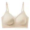 Ropa interior invisible sin costuras con acabado mate para otoño e invierno, con copas fijas para bustos pequeños, anti-caída, soporte lateral para el pecho y hermoso diseño de espalda