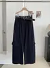 Pantalones de Pierna Ancha Adelgazantes de Cintura Alta KEKEZOON para Mujer, Pantalones Cargo Casuales Sueltos de Otoño con Cinturón, Tendencia 8724