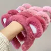 Orejas de Oso de Peluche Dongdaemun de Corea del Sur Diadema con Cabeza de Oso de Fresa 2025 Nueva Diadema para Lavado de Cara Pasador Adorno para el Cabello para Mujer