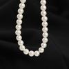 Collar de Perlas Francés Simple Elegante Lujo Accesible Alta Gama Moda Retro Versátil Elegante Cadena Clavicular Deslizable para Mujer