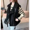Chaleco de imitación de borrego para mujer, nuevo estilo otoño e invierno 2026, corte holgado versión coreana, gamuza sintética y pelo integrados, prenda de abrigo elegante