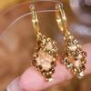 Designer de luxo Olho de gato All-match High-end Ear Drop Novo estilo Luz Luxo Elegante Moda Trendy Brincos