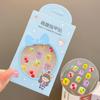 Pegatinas de uñas removibles para niña pequeña, dibujos animados, lindas, para bebé, autoadhesivas, gelatina, dulces, parche para uñas de princesa