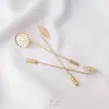 Broche con Forma de 9 Pines Largos Tapón de Silicona Broche Chapado en Cobre Color Oro de 14K que Conserva el Color Materiales para Accesorios DIY Hechos a Mano