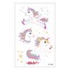 Suministro transfronterizo Impermeable en stock Pegatinas de tatuaje para niños Pegatinas faciales para fiestas Dibujos animados Divertido Unicornio Pegatinas para niños