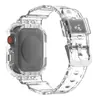Correa de Reloj Transparente Integrada tipo Glaciar Adecuada para Applewatch Ultra Set de Protección 49mm Liquidación