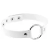 Gargantilla de Cuero PU Punk Rock Estilo Europeo y Americano Círculo Gargantilla Accesorios Moda Chica Caliente Nightclub Accesorios para Mujer