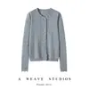 Cárdigan de punto 100% cachemira pura, suave y acogedor, nuevo abrigo de corte ajustado para otoño e invierno, top con delicado encaje tejido a mano