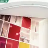 Porta Sanfonada Dobrável Retrátil de Loja Personalizada com Arco Irregular, Novo Tipo de Porta Sanfonada para Cozinha Sem Trilho Inferior, Porta Sanfonada de PVC para Divisória à Prova de Fogo