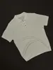 Llegada Nueva Verano 2026 Transfronterizo Hombre Cuello Polo Tejido Manga Corta Estilo Italiano Old Money Camiseta Pulóver Top para Hombre