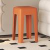 Taburete Plástico Engrosado Hogar Apilable Acolchado Suave Taburete Cuadrado Moderno Simple Sala de Estar Mesa de Comedor Banco Alto Silla de Restaurante