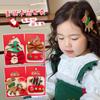 Accesorios para el cabello infantiles de Navidad 2024 nuevo pasador de alce flequillo lateral de niña pinza para el cabello de Papá Noel lote de fábrica