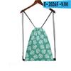Pantalones Cross-borDer Nuevos con Bolsillo de Solapa con Cordón Animal Crossing Estampado 3D Estilo K Portátil Cordón Mochila con Cordón