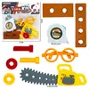 Juego de Herramientas de Reparación de Simulación para Juego Infantil con Destornillador, Llave Inglesa, Sierra, Casco de Seguridad, Hacha, Cuchillo de Utilidad Juguetes