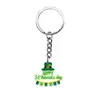 Centenas de St. Pingentes de Chaveiro Dia de São Patrício, Decorações de Chaveiro Chapéu Verde DIY de Borracha Macia em PVC, Itens de Presente