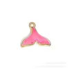 Série Rosa Vermelho Misto Acessórios de Joias com Esmalte em Liga para Pulseira DIY Colar Corrente de Celular Pingente de Chaveiro