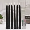 Vela LED Electrónica de Larga Duración Transfronteriza para Decoración de Ambiente, Temporizador Controlado por Mando a Distancia, Vela sin Humo con Llama Brillante