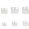 Spot Frasco de Creme Prata Brilhante 5G-10G 30G50G Frasco de Creme para Olhos com Máscara Fosca 15g Frasco de Cosméticos para Creme