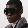 Gafas de sol nuevas para hombre de marco grande europeas y americanas, tendencia personalizada de nicho estilo punk, gafas de sol personalizadas para mujer, tendencia transfronteriza, venta al por mayor