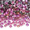 Rhinestones Redondos Planos Serie Roja al por Mayor para Uñas Artísticas DIY Accesorios de Rhinestone de Cristal