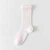 Calcetines de Verano para Mujer Calcetines Apilados Finos Algodón Absorbentes de Sudor Transpirables con Zapatos Mary Jane de Cuero Pequeños Malla Encaje Sin Costuras Calcetines de Luna