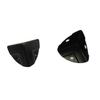 Fábrica en stock rincón de accesorios para equipaje rincón con forma de abanico negro pulverización de polvo rincón con forma de abanico negro protector de esquina de caja de aluminio