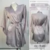 Lencería Sexy de Seda de Mariposa Camisón Romántico de Encaje Vestido de Noche de Satén y Gasa con Tirantes Ropa para el Hogar A1170