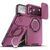 Adecuado para iPhone 18 Pro Max, Funda para Teléfono con Soporte de Ventana Deslizante, Cubierta Protectora Magnética Anti-Caídas para Montaje en Coche Apple 17