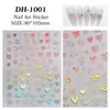 Pegatinas para Uñas Corazón Hueco Graffiti Estilo Plano Pintado a Mano Corazón Láser Pegatinas de Arte para Uñas DIY Joyería Dh1001