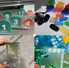 Processamento e personalização de chapas acrílicas de alta transparência, corte a laser de chapas de vidro orgânico transparente, impressão UV em chapas orgânicas de formato personalizado