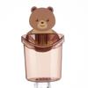 Taza de oso para colgar en la pared, soporte adhesivo para taza de almacenamiento, soporte para cepillo de dientes con drenaje, soporte para inodoro.