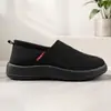 Zapatos de tela para mujer hechos a medida transfronterizos para mediana edad y ancianos, zapatos de tela antideslizantes de suela blanda, zapatos planos cómodos transpirables sin cordones para madres